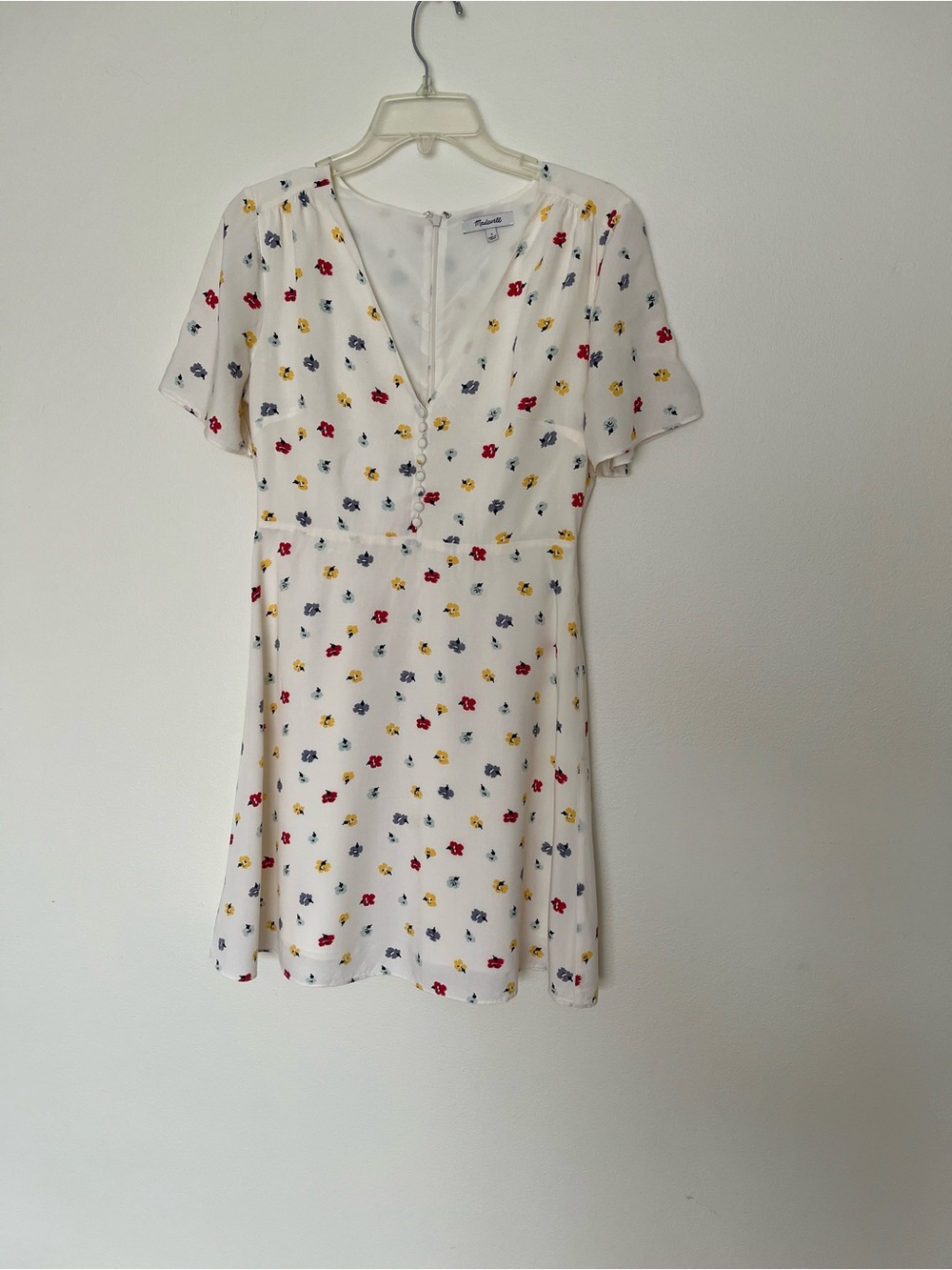 Madewell Orchard Mini Dress with flutter sleeves. Size 2 - Picture 4 of 12